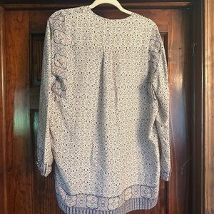 Vince Cream Long Sleeve Blouse